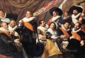 Banquet Of The Officers Of The St George Civic Guard Company 1 portrait Dutch Golden Age Frans Hals